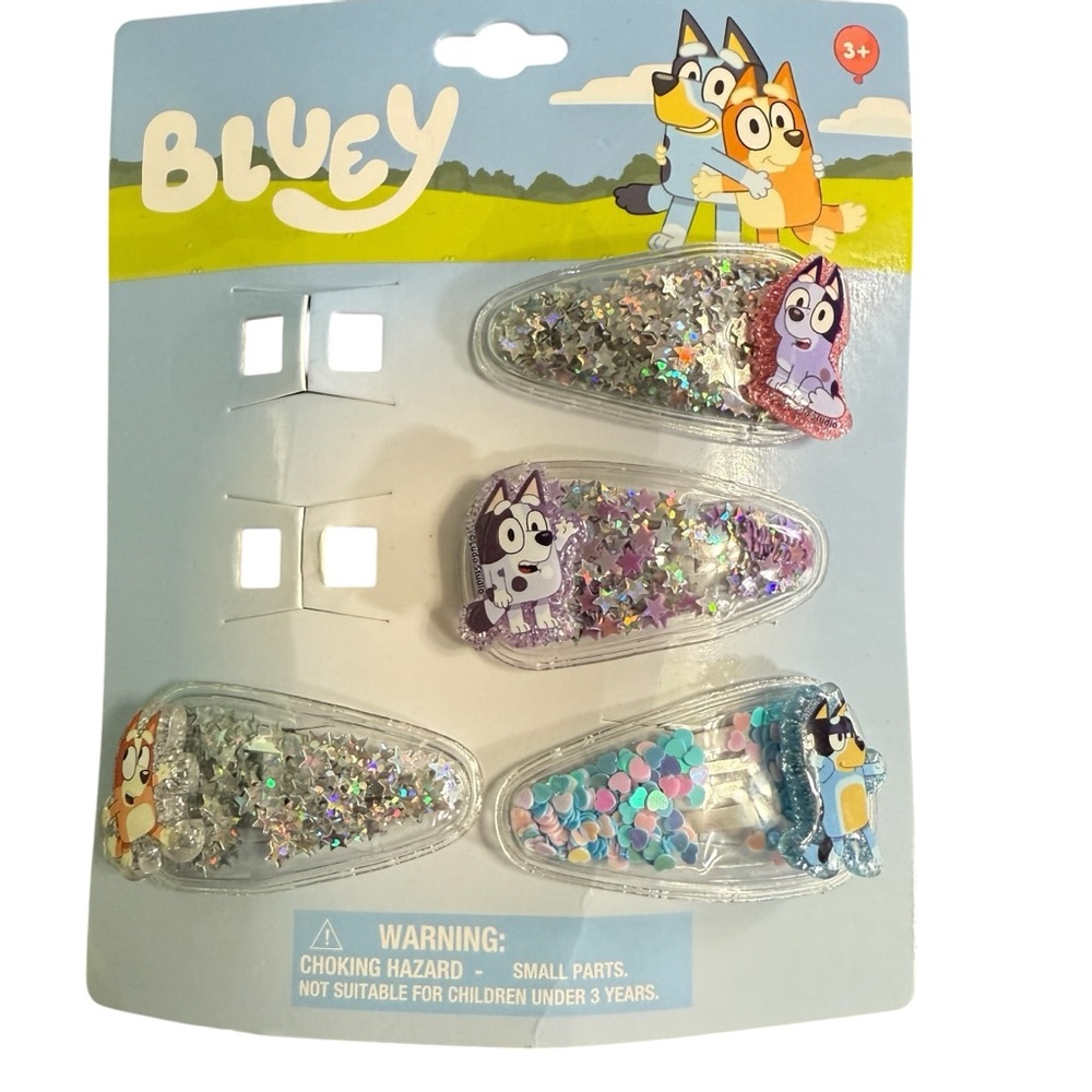 Bluey Confetti Snaps Hair Clips – PARTIAL Pack Multicolor NWT